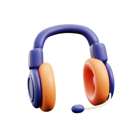 Casque  3D Icon