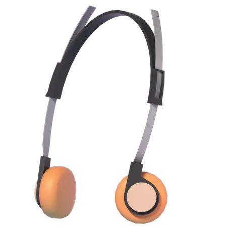 Casque de musique  3D Icon