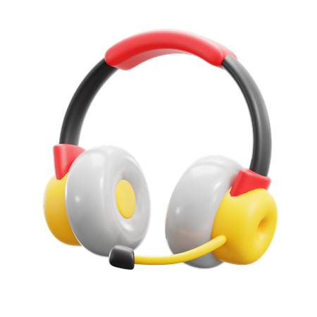 Casque de musique  3D Icon