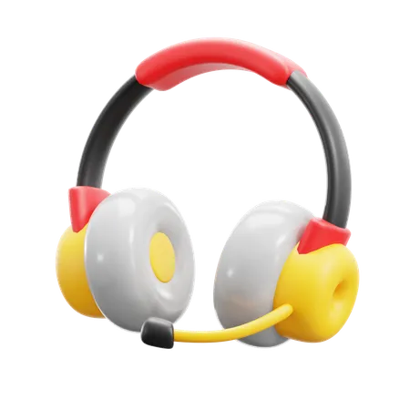 Casque de musique  3D Icon