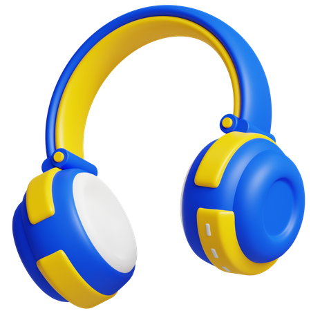 Casque de musique  3D Icon