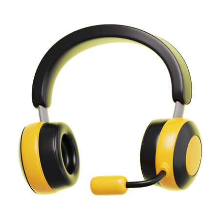 Casque de musique  3D Icon