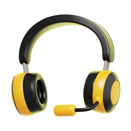 Casque de musique  3D Icon