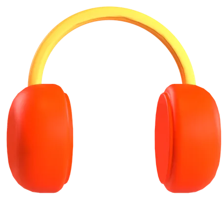 Casque de musique  3D Icon