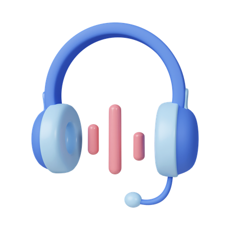 Casque de musique  3D Icon