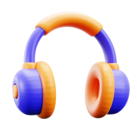 Casque  3D Icon