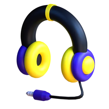 Casque de musique  3D Icon