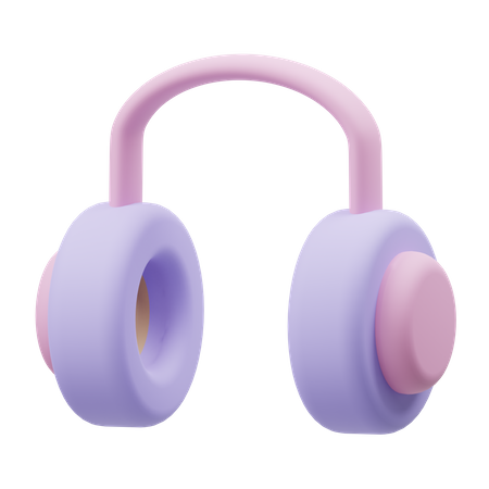 Casque de musique  3D Illustration