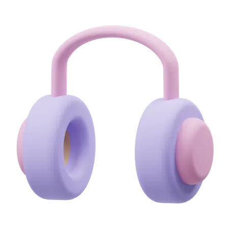 Casque de musique  3D Illustration