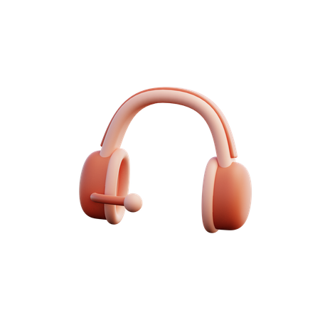 Casque de musique  3D Illustration