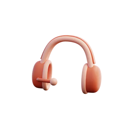 Casque de musique  3D Illustration