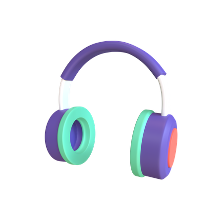 Casque de musique  3D Illustration