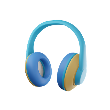 Casque de musique  3D Illustration