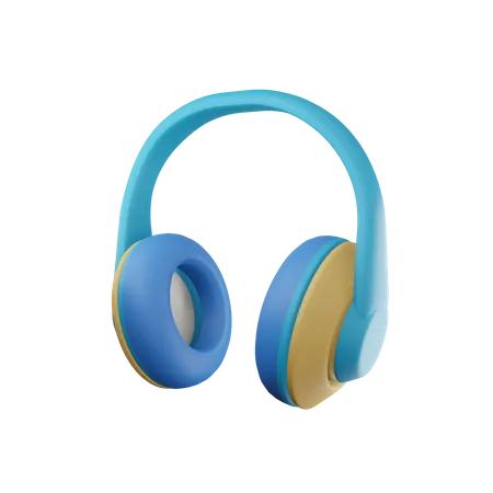 Casque de musique  3D Illustration