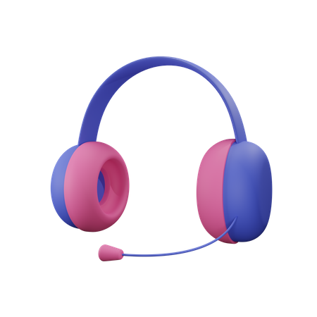 Casque de musique  3D Illustration