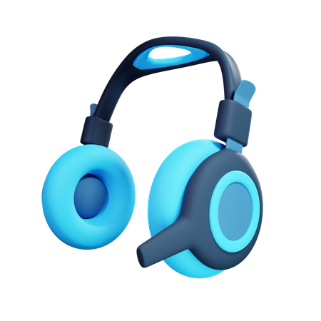 Casque de musique  3D Illustration