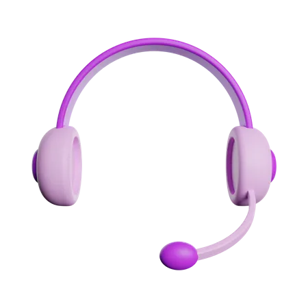 Casque de musique  3D Illustration