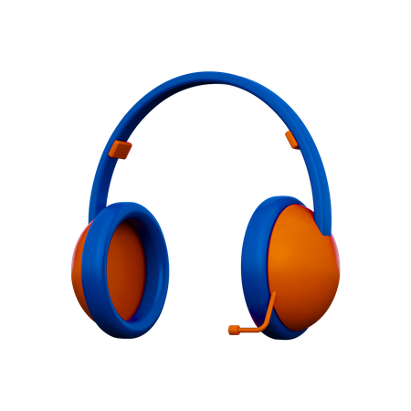 Casque de musique  3D Illustration