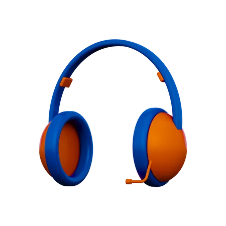 Casque de musique  3D Illustration