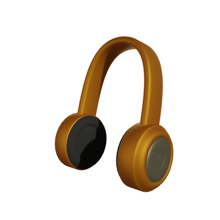 Casque de musique  3D Illustration