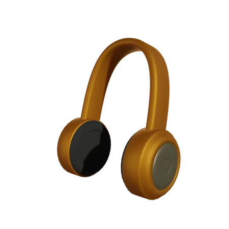 Casque de musique  3D Illustration