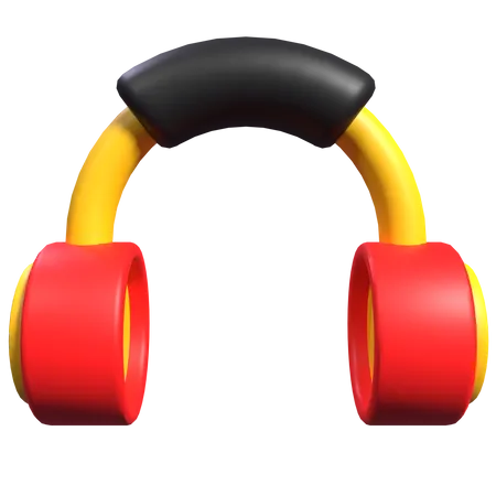 Casque de musique  3D Icon