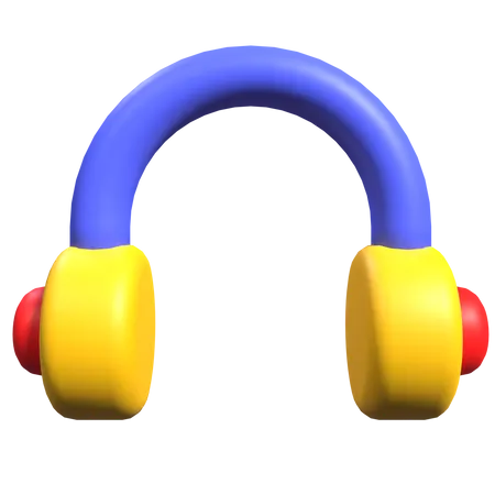 Casque de musique  3D Icon