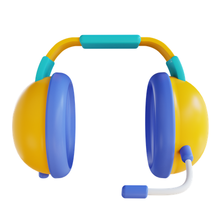 Casque  3D Icon