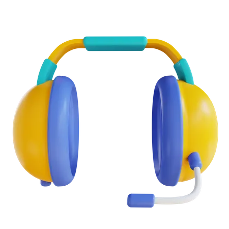 Casque  3D Icon