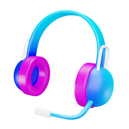 Casque de musique  3D Icon