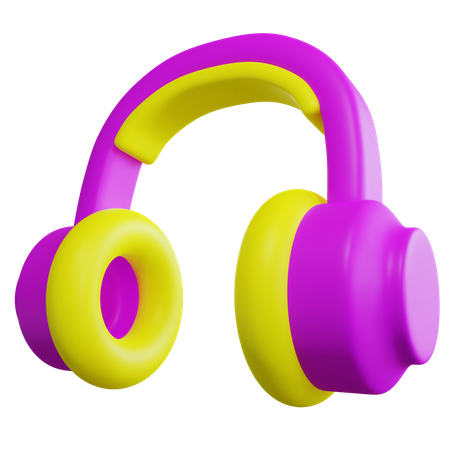 Casque de musique  3D Icon