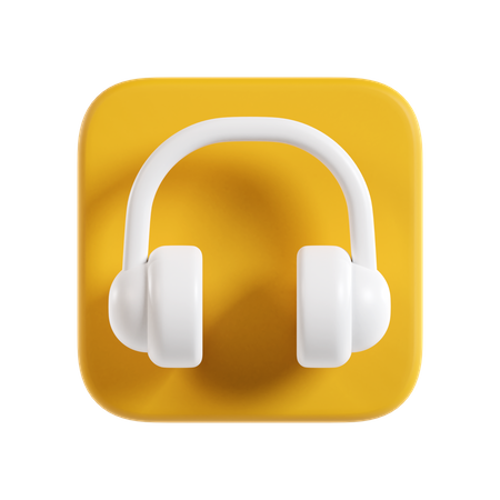 Casque de musique  3D Icon