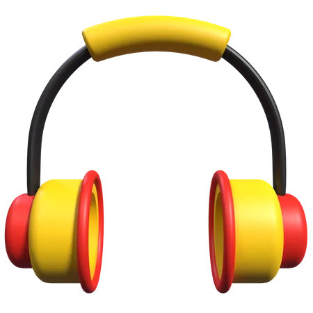 Casque de musique  3D Icon