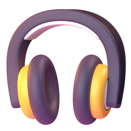 Casque de musique  3D Icon