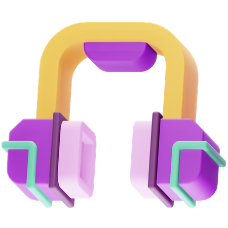 Casque de musique  3D Icon