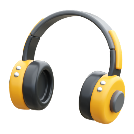 Casque de musique  3D Icon