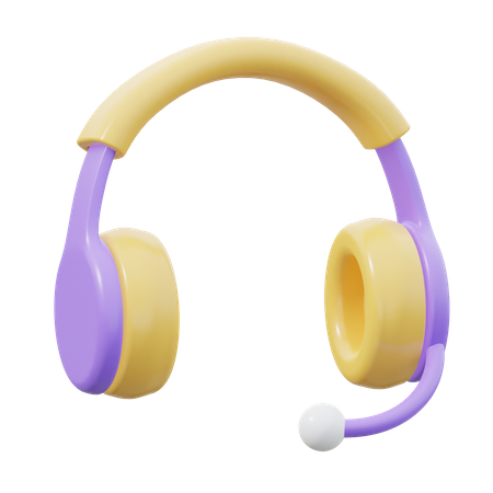 Casque de musique  3D Icon