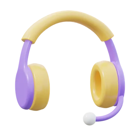 Casque de musique  3D Icon