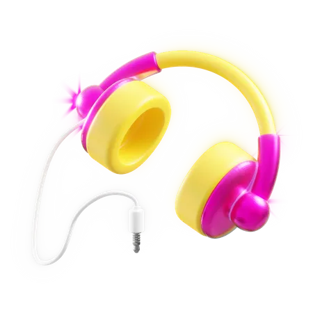 Casque de musique  3D Icon