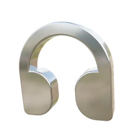 Casque de musique  3D Icon