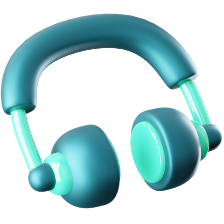 Casque de musique  3D Icon