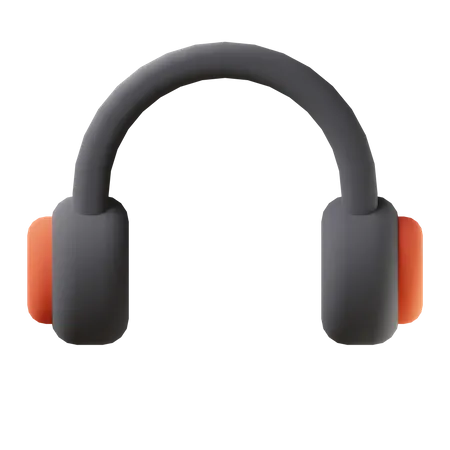 Casque de musique  3D Icon