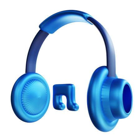 Casque de musique  3D Icon