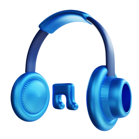 Casque de musique  3D Icon