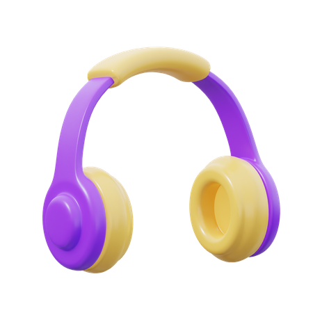 Casque de musique  3D Icon