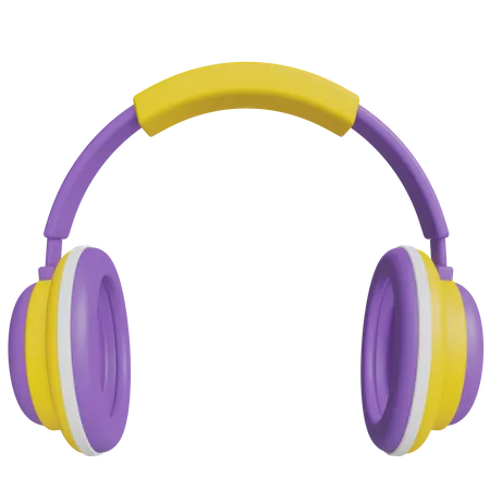 Casque de musique  3D Icon