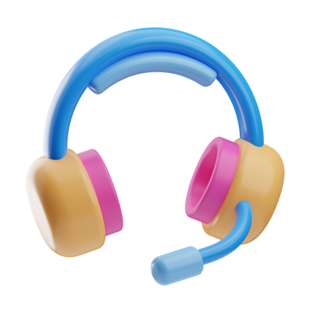 Casque de musique  3D Icon