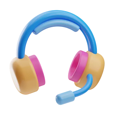 Casque de musique  3D Icon