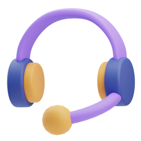 Casque de musique  3D Icon