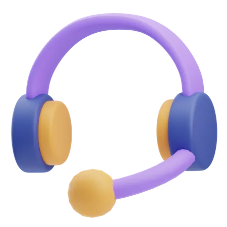 Casque de musique  3D Icon